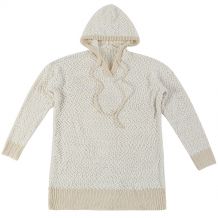 The Coral Palms® Popcorn Pullover Hoodie - CREAM - CLOSEOUT