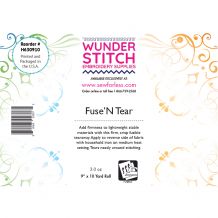 WunderStitch Fuse N Tear Embroidery Stabilizer 9in x 10yd Roll