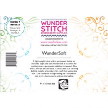 WunderStitch Wundersoft Finishing Fusible Embroidery Stabilizer 9in x 10yd Roll