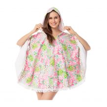 The Coral Palms® Towelcho Fringed Towel Poncho Swim Cover-Up - PINEAPPLE CRUSH