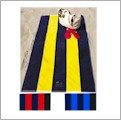 Jacquard Striped Resort Beach Towel  Embroidery Blanks