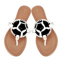 The Coral Palms® Gameday EasyStitch Medallion Sandals - SOCCER - CLOSEOUT