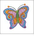 Whimsical Butterflies Amazing Designs ADC-39J Jumbo Embroidery Designs on CD - Includes BONUS PACK