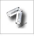 5mm x 2.5mm Crystal Baguette Swarovski Hot-Fix Crystals - 8 pcs
