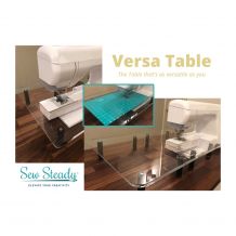Sew Steady Clear Acrylic Portable Table - TWO PIECE VERSA TABLE - 16in x 13.5in to 16in x 27in