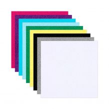 DIME Designs in Machine Embroidery - Retro Plush HTV Heat Transfer Vinyl - 9-sheet Pack - Rainbow Pack