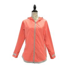 The Coral Palms® Tunic-Style UltraLite Full-Zip Rain Jacket - CORAL - CLOSEOUT