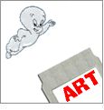 Casper and Friends Embroidery Designs on an ARTISTA Embroidery Card PC829A