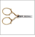 Epaulette Gold Embroidery Scissors by Gingher - 3.75 inch