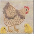 Chickens Applique Embroidery Designs by Ashley Embroidery on a Multi-Format CD-ROM ASH002