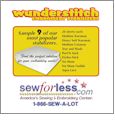 WunderStitch  Embroidery Stabilizer Sampler Pack 7.5in x 7.5in - INCLUDES 10 FREE EMBROIDERY NEEDLES