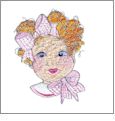 Baby Face 3 by Loralie Designs Embroidery Designs on a Multi-Format CD-ROM 631101