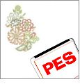 Fantastic Flora Embroidery Designs on a BROTHER Embroidery Card PC853B