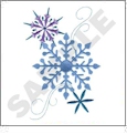 Sparkle Snowflakes Embroidery Designs by Dakota Collectibles on a Multi-Format CD-ROM