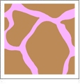Giraffe - Grapefruit with Almond - Kiwi Embroidery Paper - One 8.5in x 11in Sheet