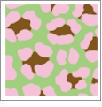 Leopard - Honeydew with Grapefruit and Coconut - Kiwi Embroidery Paper - One 8.5in x 11in Sheet