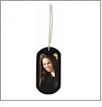 Dog Tag Lanyard Photo & Kiwi Paper Embroidery Blank