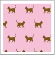 Kitty Grapefruit with Coconut - Kiwi Embroidery Paper - One 8.5in x 11in Sheet