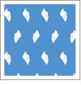 Seashells Huckleberry with White - Kiwi Embroidery Paper - One 8.5in x 11in Sheet