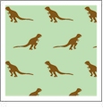 Dinos Honeydew with Coconut - Kiwi Embroidery Paper - One 8.5in x 11in Sheet