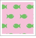 Fish Grapefruit with Kiwi - Kiwi Embroidery Paper - One 8.5in x 11in Sheet