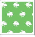 Frogs Kiwi with White - Kiwi Embroidery Paper - One 8.5in x 11in Sheet