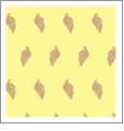 Seashells Lemon with Almond - Kiwi Embroidery Paper - One 8.5in x 11in Sheet