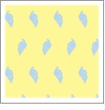 Seashells Lemon with Cloud - Kiwi Embroidery Paper - One 8.5in x 11in Sheet