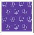 Flip Flops Grape with Passion Fruit - Kiwi Embroidery Paper - One 8.5in x 11in Sheet