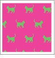 Kitty Raspberry with Kiwi - Kiwi Embroidery Paper - One 8.5in x 11in Sheet
