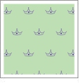 Princess Crown Honeydew with Grape - Kiwi Embroidery Paper - One 8.5in x 11in Sheet
