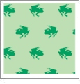 Frogs Honeydew with Lime - Kiwi Embroidery Paper - One 8.5in x 11in Sheet