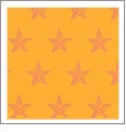 Starfish Tangerine with Raspberry - Kiwi Embroidery Paper - One 8.5in x 11in Sheet
