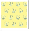 Flip Flops Lemon with Huckleberry - Kiwi Embroidery Paper - One 8.5in x 11in Sheet