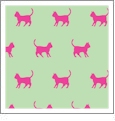 Kitty Honeydew with Raspberry - Kiwi Embroidery Paper - One 8.5in x 11in Sheet