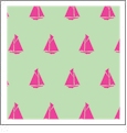 Sailboats Honeydew with Raspberry - Kiwi Embroidery Paper - One 8.5in x 11in Sheet