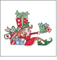 Busy Elves Embroidery Designs by Amazing Designs on a Multi-Format CD-ROM ADC-99
