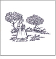 Toile Embroidery Designs by Amazing Designs on a Multi-Format CD-ROM ADC-105J