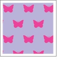Butterfly Passion Fruit with Raspberry - Kiwi Embroidery Paper - One 8.5in x 11in Sheet