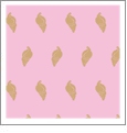 Seashells Grapefruit with Almond - Kiwi Embroidery Paper - One 8.5in x 11in Sheet
