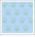 Flip Flops Cloud with Kiwi - Kiwi Embroidery Paper - One 8.5in x 11in Sheet