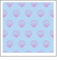 Clamshell Cloud with Raspberry - Kiwi Embroidery Paper - One 8.5in x 11in Sheet