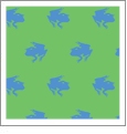 Frogs Kiwi with Huckleberry - Kiwi Embroidery Paper - One 8.5in x 11in Sheet