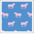 Horses Huckleberry with Grapefruit- Kiwi Embroidery Paper - One 8.5in x 11in Sheet