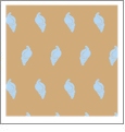 Seashells Almond with Cloud - Kiwi Embroidery Paper - One 8.5in x 11in Sheet