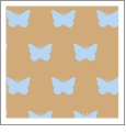 Butterfly Almond with Cloud - Kiwi Embroidery Paper - One 8.5in x 11in Sheet