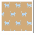 Kitty Almond with Cloud - Kiwi Embroidery Paper - One 8.5in x 11in Sheet