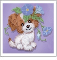 Morehead Puppy Toes Embroidery Designs on a BROTHER Embroidery Card GC222B-MH17