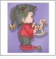 Morehead Undercover Kids Christmas Embroidery Designs on a BROTHER Embroidery Card 238B-MH21