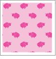 Sheep Grapefruit with Raspberry - Kiwi Embroidery Paper - One 8.5in x 11in Sheet